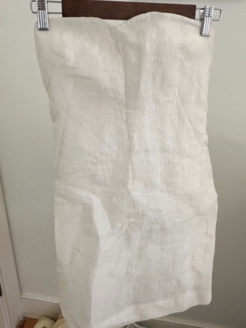 Vika Gazinskaya Strapless White Mini Dress
